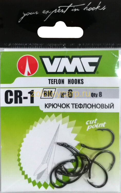 Крючки / VMC / тефлон / CR-1 / №6