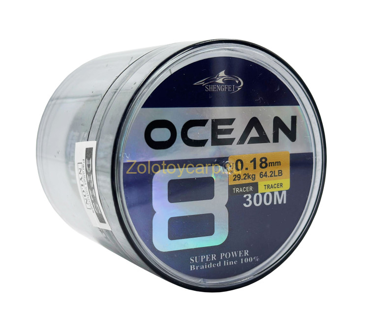 Плетенка / Ocean / X8 / 0.40мм / 72.8kg / 300м