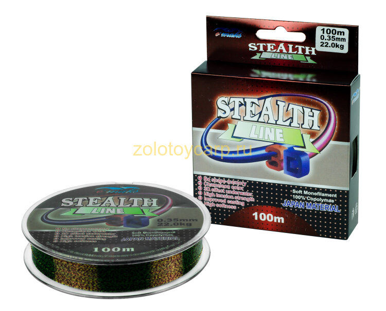 Леска / 3D Stealth / Omax / 0.30мм / 17.0кг / 100м