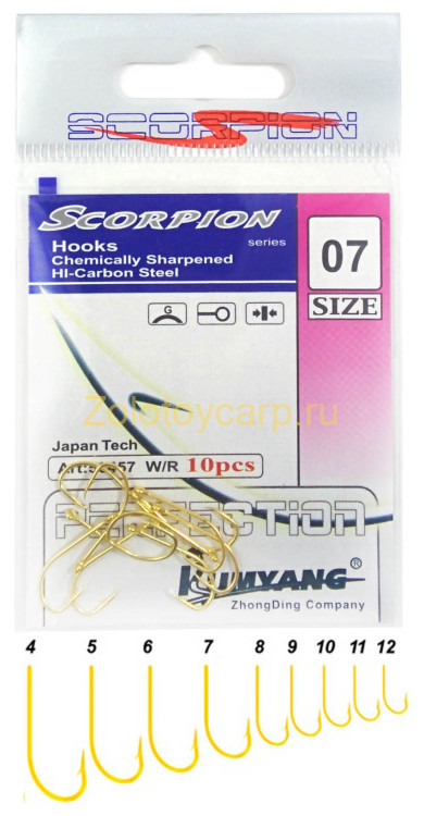 Крючки Scorpion / Kumyang / Art. 50457 / # 12 / р Крючки Scorpion / Kumyang / Art. 50457 / # 12 / р