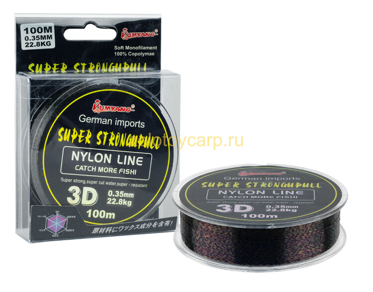 Леска / 3D / Kumyang / 100м / 0.50мм / 36.3кг Леска / 3D / Kumyang / 100м / 0.50мм / 36.3кг